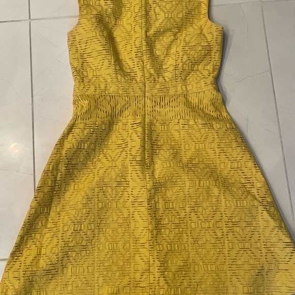 Yellow Jcrew Textured Eyelet Dress - Picture 2 of 3